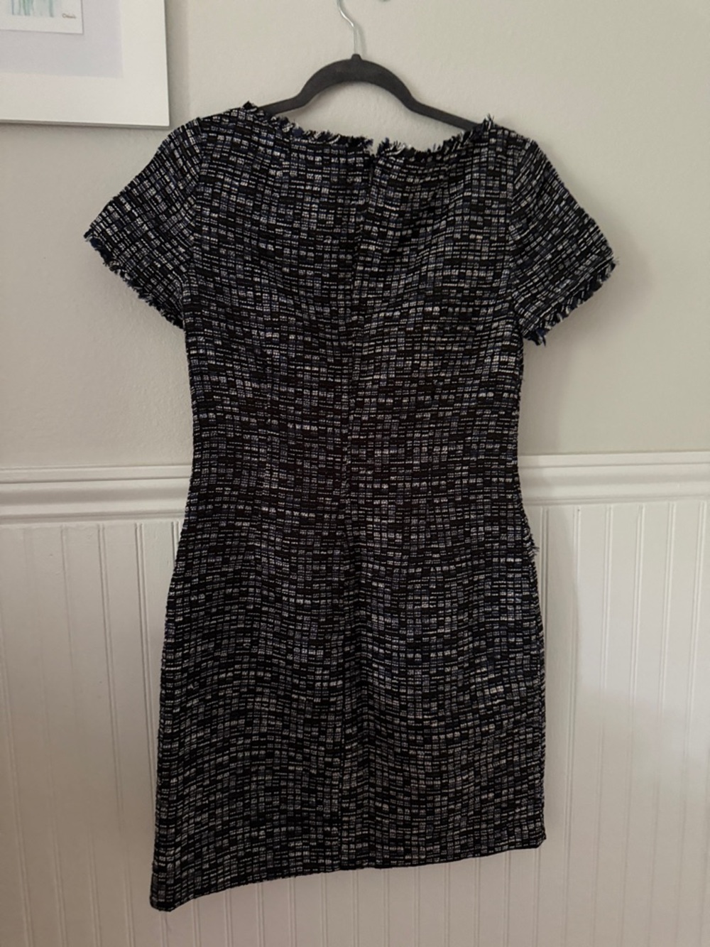 Banana Republic Black and White Tweed Mini Dress - Picture 3 of 4